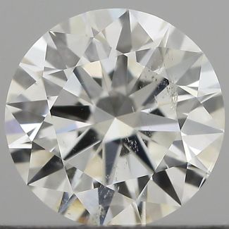 0.52 Carat Round G SI2 EX GIA Natural Diamond