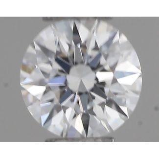 0.18 Carat Round E VVS2 EX GIA Natural Diamond