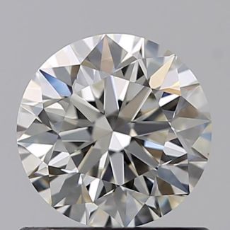 0.71 Carat Round I VVS1 EX GIA Natural Diamond