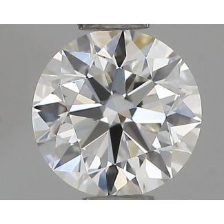 0.6 Carat Round H VVS2 EX VG IGI Natural Diamond