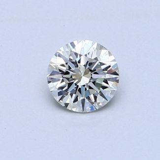 0.42 Carat Round H VVS2 EX VG GIA Natural Diamond