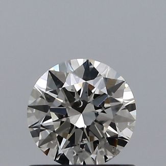 0.60 Carat Round J SI1 EX GIA Natural Diamond