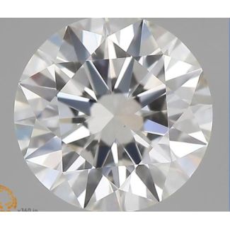 0.5 Carat Round H VS1 EX GIA Natural Diamond