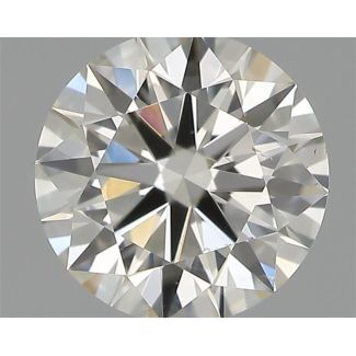 0.42 Carat Round H SI1 EX IGI Natural Diamond