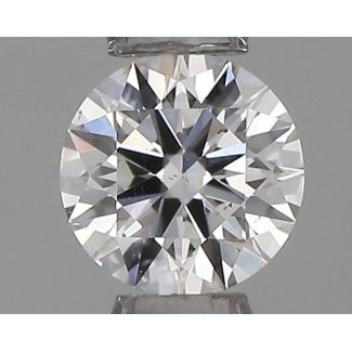 0.19 Carat Round F VS2 EX VG GIA Natural Diamond