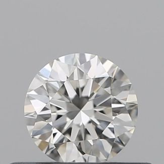 0.34 Carat Round I VVS1 EX GIA Natural Diamond