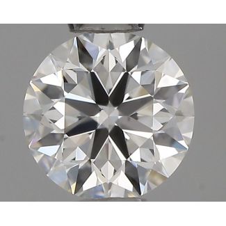 0.44 Carat Round F VS1 EX IGI Natural Diamond