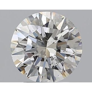 2.01 Carat Round H SI1 EX GIA Natural Diamond