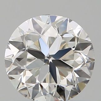 0.50 Carat Round H VS1 GD EX GIA Natural Diamond