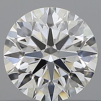 0.52 Carat Round F VVS2 EX GIA Natural Diamond