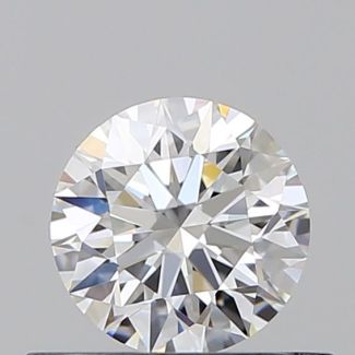 0.46 Carat Round D VVS1 EX GIA Natural Diamond