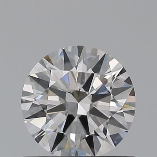 0.57 Carat Round H VVS1 EX GIA Natural Diamond