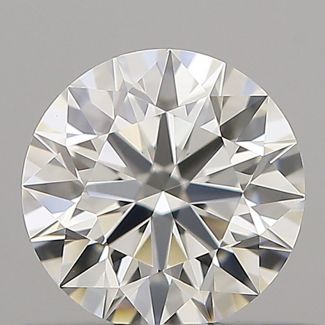 0.41 Carat Round H VVS2 EX GIA Natural Diamond