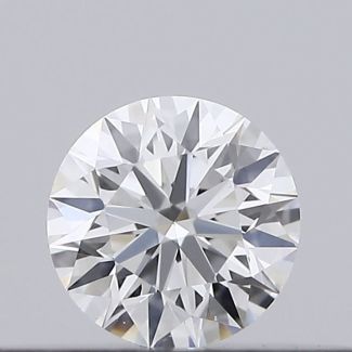 0.16 Carat Round E VVS2 EX GIA Natural Diamond