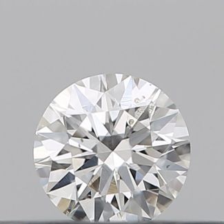 0.18 Carat Round G SI2 EX VG GIA Natural Diamond