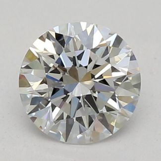 0.46 Carat Round F VVS1 EX GIA Natural Diamond