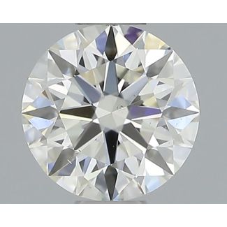 0.52 Carat Round I VS2 EX GIA Natural Diamond