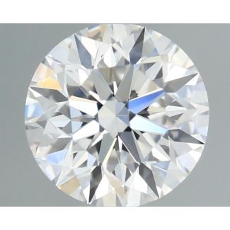 0.55 Carat Round D VVS2 EX GIA Natural Diamond