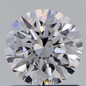 0.80 Carat Round E SI1 EX GIA Natural Diamond