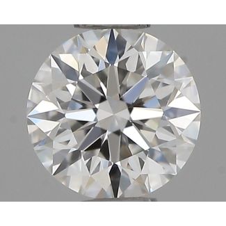 0.51 Carat Round F VS1 EX IGI Natural Diamond