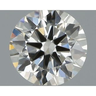 0.42 Carat Round H VVS2 EX IGI Natural Diamond