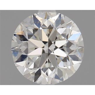 0.70 Carat Round H SI1 GD EX GIA Natural Diamond