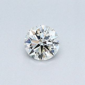 0.34 Carat Round H VVS1 EX VG GIA Natural Diamond