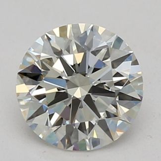 0.51 Carat Round H VVS1 EX VG GIA Natural Diamond