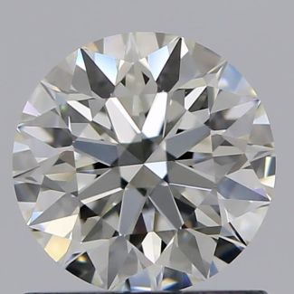 0.80 Carat Round I VVS1 EX GIA Natural Diamond