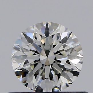 0.45 Carat Round H VS2 VG EX GIA Natural Diamond