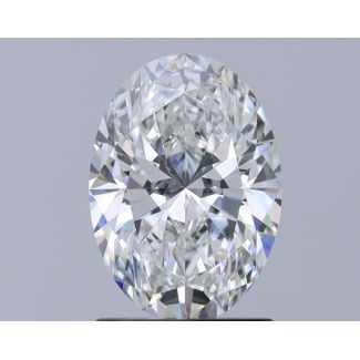 1.5 Carat Oval F VVS2 - EX GIA Natural Diamond