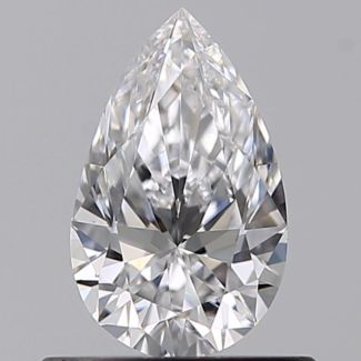 0.51 Carat Pear D VS1 - EX VG GIA Natural Diamond