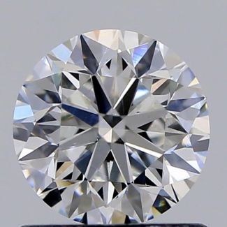 0.80 Carat Round F VS2 VG EX GIA Natural Diamond