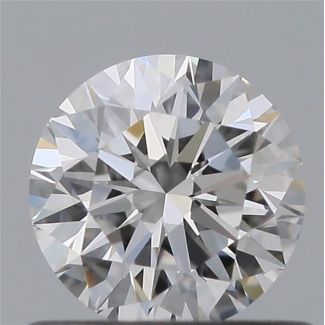 0.56 Carat Round D VVS1 EX GIA Natural Diamond