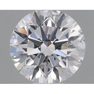 0.45 Carat Round E VVS2 EX GIA Natural Diamond