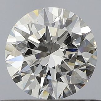 0.61 Carat Round E VVS2 EX GIA Natural Diamond