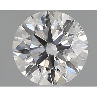 0.51 Carat Round F SI1 EX GIA Natural Diamond