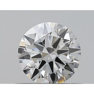 0.5 Carat Round H VVS2 EX GD GIA Natural Diamond