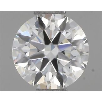 0.50 Carat Round G VVS2 EX VG GIA Natural Diamond