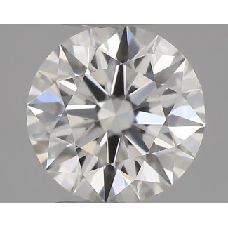 0.33 Carat Round H VVS1 EX IGI Natural Diamond