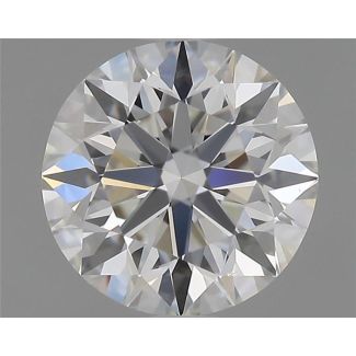 0.5 Carat Round G VVS2 EX GIA Natural Diamond