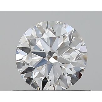 0.5 Carat Round D VVS1 EX GIA Natural Diamond