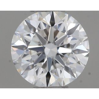 0.37 Carat Round F VVS1 EX GIA Natural Diamond