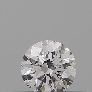 0.18 Carat Round D SI1 EX VG GIA Natural Diamond