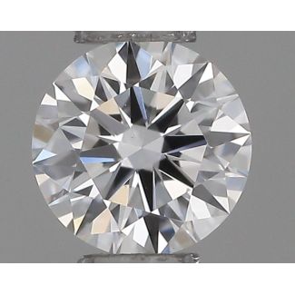 0.20 Carat Round D VVS2 EX VG GIA Natural Diamond