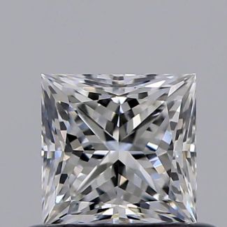 0.50 Carat Princess F VVS2 - EX VG GIA Natural Diamond