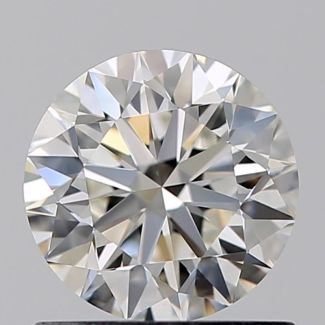 0.80 Carat Round H VVS2 VG EX GIA Natural Diamond