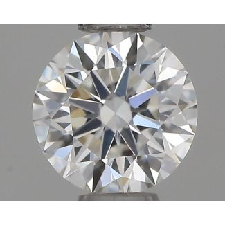 0.43 Carat Round F VVS2 EX GIA Natural Diamond