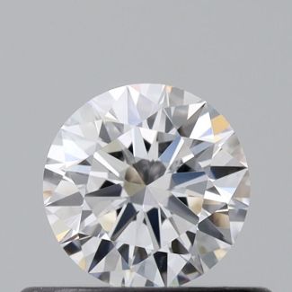 0.35 Carat Round D VVS2 EX GIA Natural Diamond