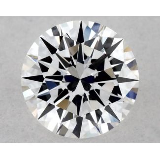 0.35 Carat Round D VVS2 EX VG GIA Natural Diamond